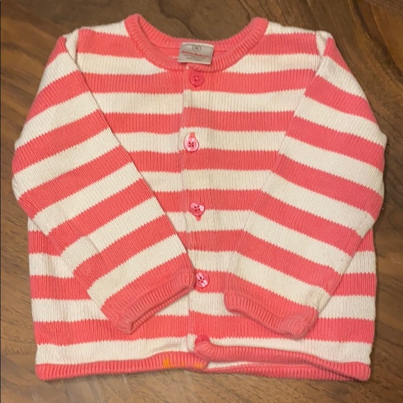 Hanna Andersson Sweater, Pink/White, Size 80 - Picture 1 of 8